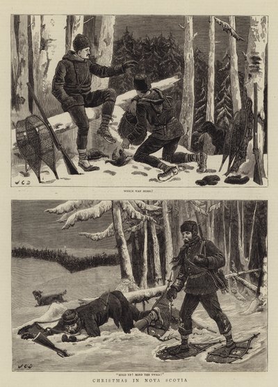 Weihnachten in Nova Scotia von John Charles Dollman